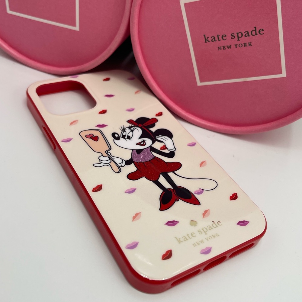 Kate Spade NY x Disney Minnie Mouse IPhone 12/12 Pro Mini Flexible Phone Case - Picture 14 of 16